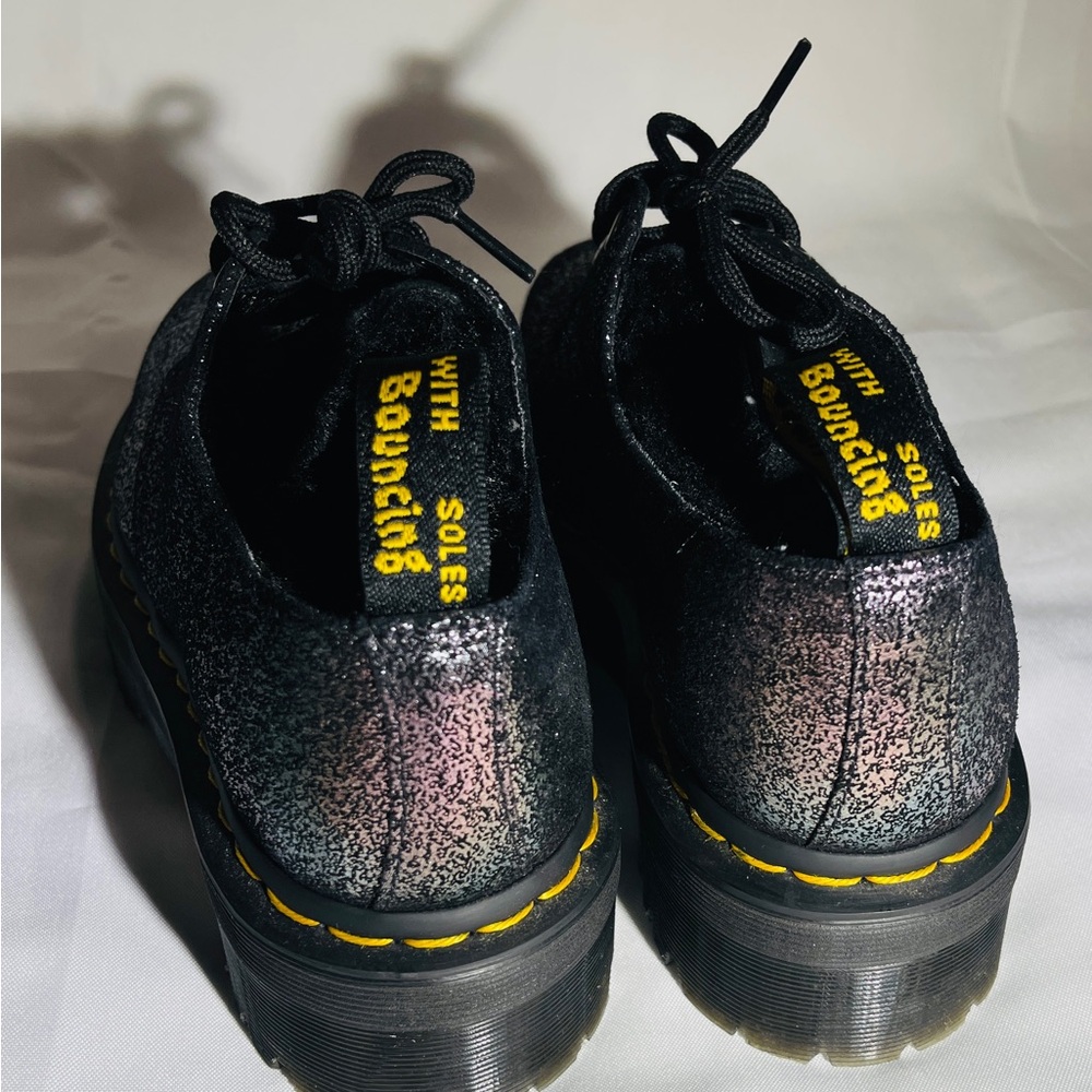 Dr. Martens Black Glitter Shoes - Picture 3 of 5